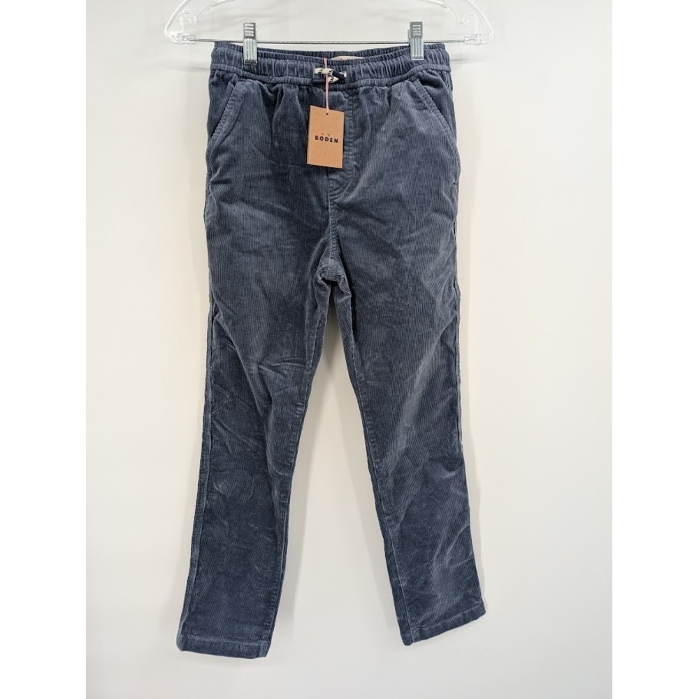 Mini Boden Kids Pull on Corduroy Pants Blue NWT sz 10-11Y